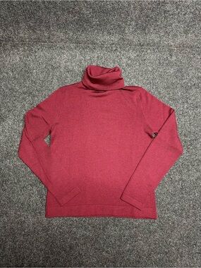 Cashmere turtleneck merino wool knit burgundy minimalist preppy old money luxury